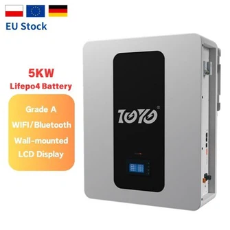ESG EU Stock Spot 5KW Home Solar Energy Storage Lithium Battery System 51.2V100Ah Lifepo4 Battery with BMS