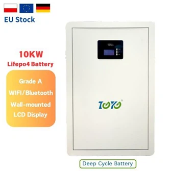 ESG EU Stock DIY 48V 51.2V LifePO4 Wall Mounted Lithium Ion Battery Pack 10KWH 200AH Off-Grid Home Energy Storage