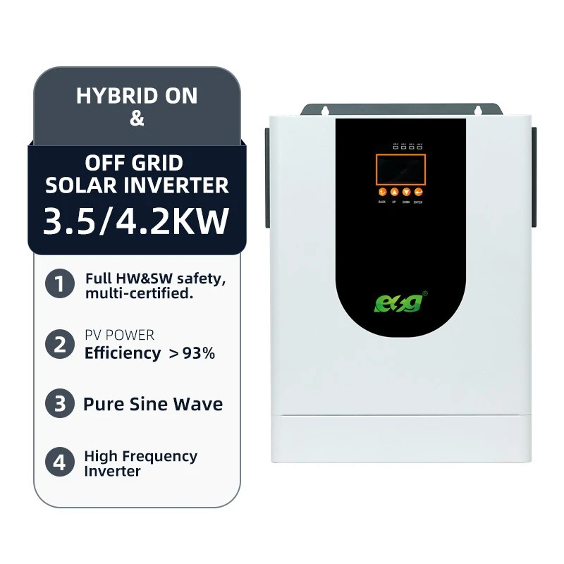 ESG 3.5KW 5.5kW/6.2kW Hybrid Off-Grid Wall-Mounted Pure Sine Wave Inverter For Home Use Single-Phase Solar Energy Storage System MPPT suppliers