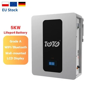 ESG EU Stock Spot 5KW Home Solar Energy Storage Lithium Battery System 51.2V100Ah Lifepo4 Battery with BMS