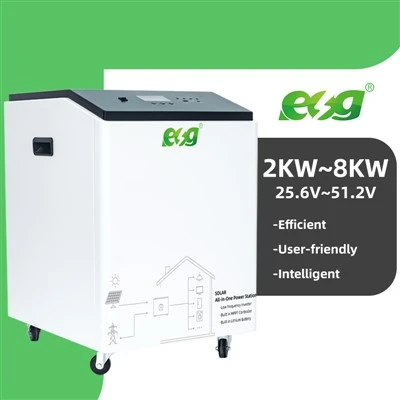 All-in-One Residential Energy Storage System 2-8kW 2KWH-15KWH Hybrid Solar Inverter LiFePO4 Battery Backup Power System