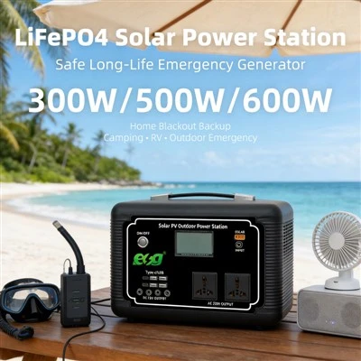 Wholesale Portable Power Stations 300W/500W/600W LiFePO4 Solar Generators For Outdoor Camping And Home Emergency Backup Power