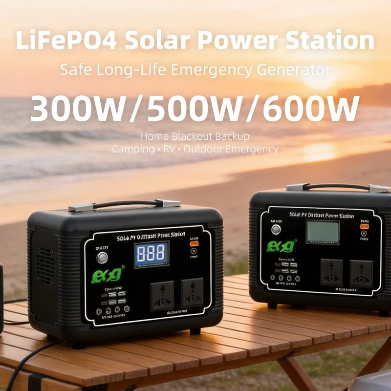 Wholesale Portable Power Stations 300W/500W/600W LiFePO4 Solar Generators For Outdoor Camping And Home Emergency Backup Power suppliers