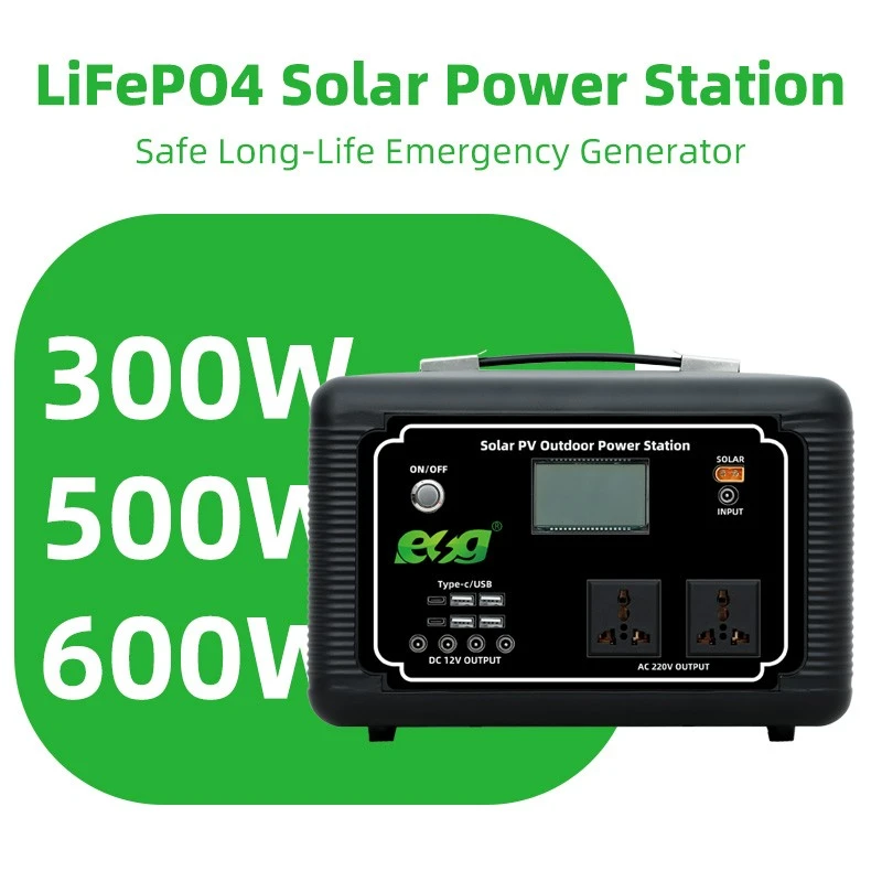 Wholesale Portable Power Stations 300W/500W/600W LiFePO4 Solar Generators For Outdoor Camping And Home Emergency Backup Power factory